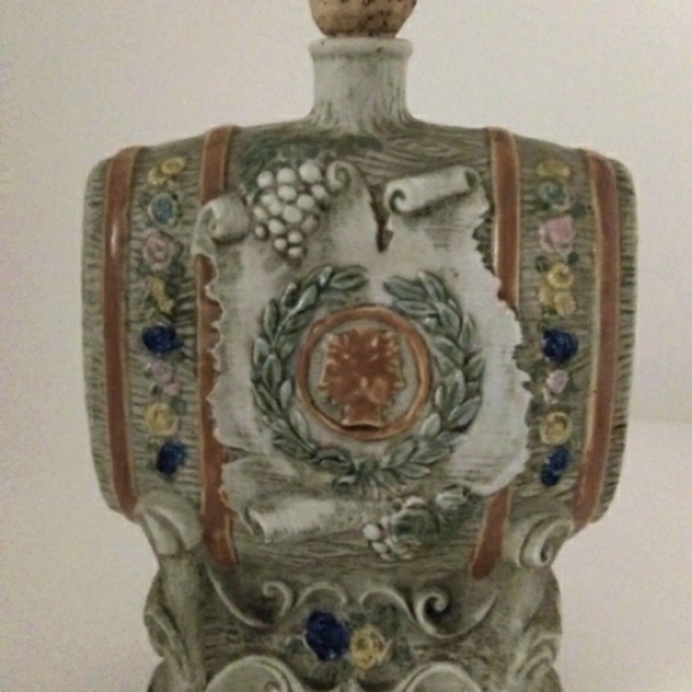 Vintage Ceramic Italian Wine Decanter